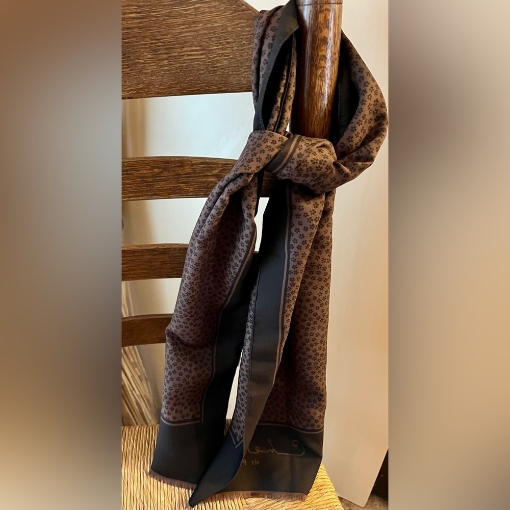 Vintage Mon Cherie de Paris Scarf Made in Italy Neutral colours